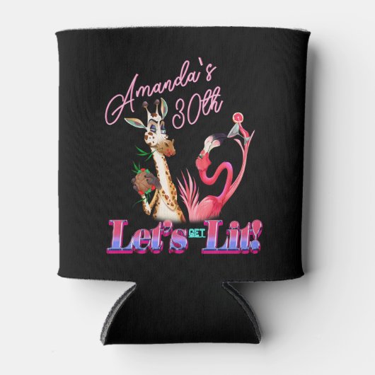 Laten krijgen Lit Grappige Cocktail Neon Verjaarda Blikjeskoeler