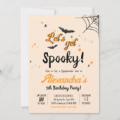 Laten krijgen Spooky Fun Halloween verjaardagsfees Kaart (Voorkant)