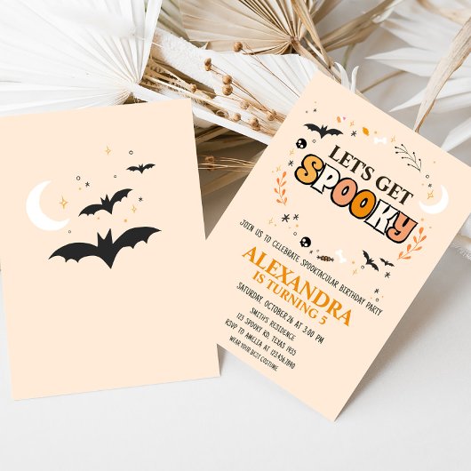 Laten krijgen spooky Schattigee Halloween verjaard Kaart