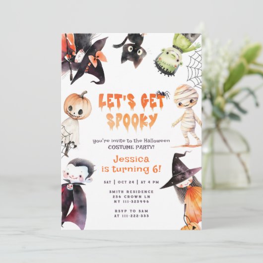 Laten krijgen Spooky Schattigee kinder Kostuum par Kaart (Staand voorkant)