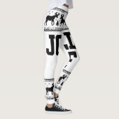 Laten krijgen verlicht kerstavond feest voor manne leggings (Rechts)