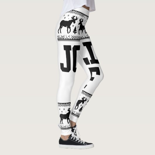 Laten krijgen verlicht kerstavond feest voor manne leggings (Rechts)