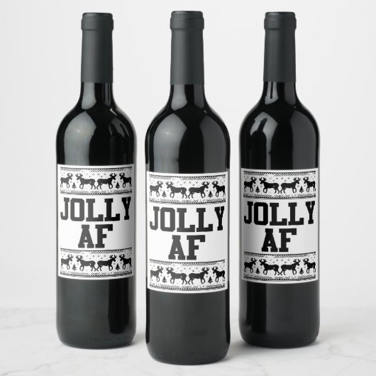 Laten krijgen verlicht kerstavond feest voor manne wijn etiket (Flessen)