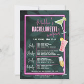 Laten krijgen wild zebra luipaard neon roze bachel kaart (Voorkant)