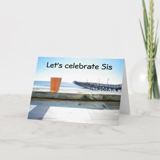 "LATEN PARTIJSISTER" BIRTHDAY WISHEERT KAART (Voorkant)