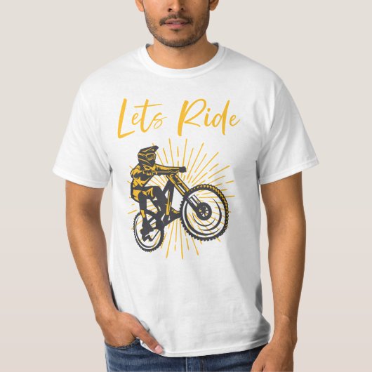 Laten rijden, fietsliefhebber t-shirt (Voorkant)