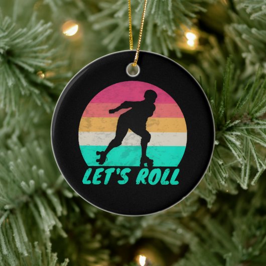 Laten Roll Meisjes Keramisch Ornament (Boom)