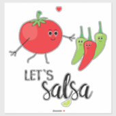 Laten Salsa Ballroom Tango Dancing Paar Sticker (Vel)