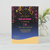 Laten we 16-jarige uitnodiging vieren (Staand voorkant)