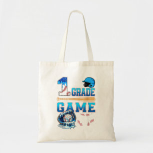 Laten we 1e klas terug naar school baseball drip s tote bag