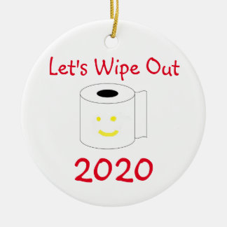 Laten we 2020 weggooien keramisch ornament