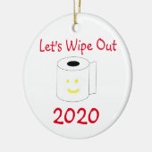 Laten we 2020 weggooien keramisch ornament (Links)