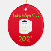 Laten we 2021 keramisch Ornament wegvegen (Links)