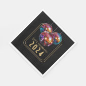 Laten we 2024 vieren servet (Hoek)