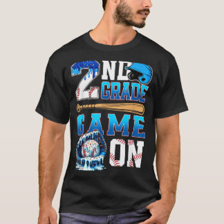 Laten we 2e klas terug naar school baseball drip s t-shirt