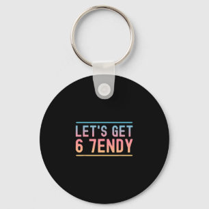 Laten we 6 7endy Grappige Zes Zeven Meme Humor Aur Sleutelhanger