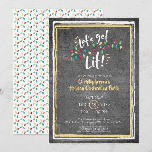 LATEN WE AANGESTOKEN WORDEN | vakantielichten | sc Kaart (Voorkant / Achterkant)