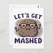 Laten we aardappelpuree halen briefkaart (Voorkant / Achterkant)