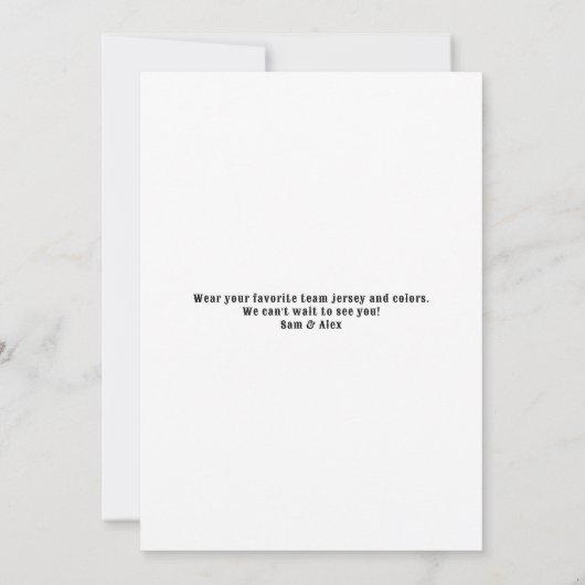 Laten we achterklep & vieren bruidspaar douche kaart (Achterkant)