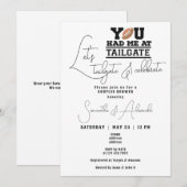 Laten we achterklep & vieren bruidspaar douche kaart (Voorkant / Achterkant)