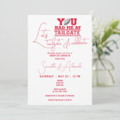 Laten we achterklep & vieren koppels bruiloft douc kaart (Staand voorkant)