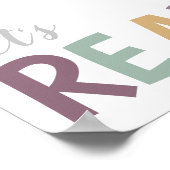 Laten we afspeelkamer voor meisjes Poster lezen (Hoek)