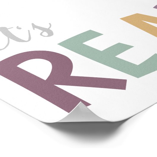 Laten we afspeelkamer voor meisjes Poster lezen (Hoek)