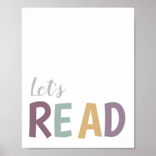 Laten we afspeelkamer voor meisjes Poster lezen