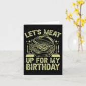 Laten we afspreken voor mijn BBQ-feestje  Kaart (Gele Bloem)