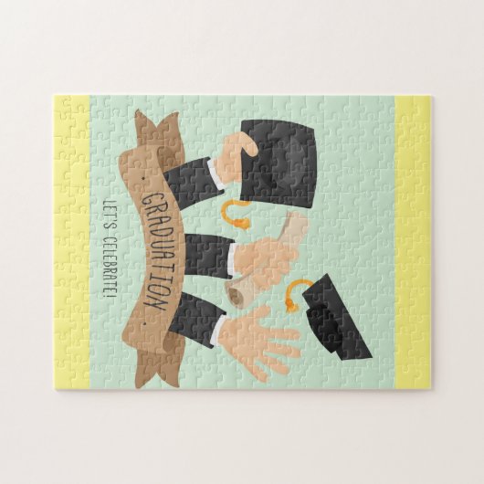 Laten we Afstuderen vieren Legpuzzel (Horizontaal)