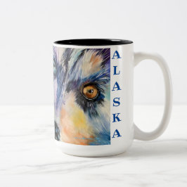 Laten we ALASKA draaien met twee tonnen koffie van Tweekleurige Koffiemok