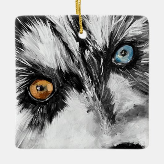 Laten we Alaskan Ceramic Ornament uitvoeren (Voorkant)