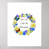 Laten we allemaal dankbaar zijn - Inspirerend thui Poster (Voorkant)