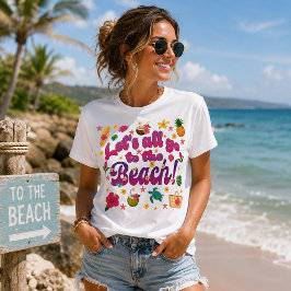Laten we allemaal naar het strand gaan Tri-Blend shirt