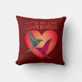 LATEN WE ALS EEN Valentijnsdag-cadeau VAN LOVEBIRD Kussen