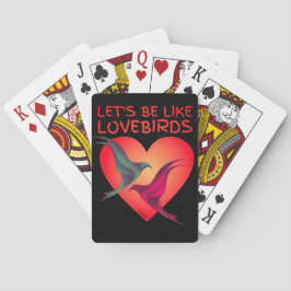 LATEN WE ALS EEN Valentijnsdag-cadeau VAN LOVEBIRD Pokerkaarten