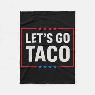 Laten we altijd taco kippen uitgaan Grappig Fleece Deken