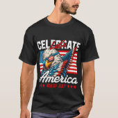 Laten we Amerika vieren op 4 juli T-shirt (Voorkant)