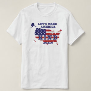 "Laten we Amerika weer een soort T-shirt maken"