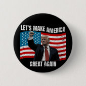 Laten we Amerika weer groot maken Ronde Button 5,7 Cm (Voorkant)