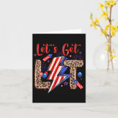 Laten we Amerikaanse vlag 4 juli onafhankelijk wor Kaart (Gele Bloem)