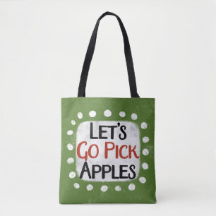 Laten we appels Canvas tas gaan plukken
