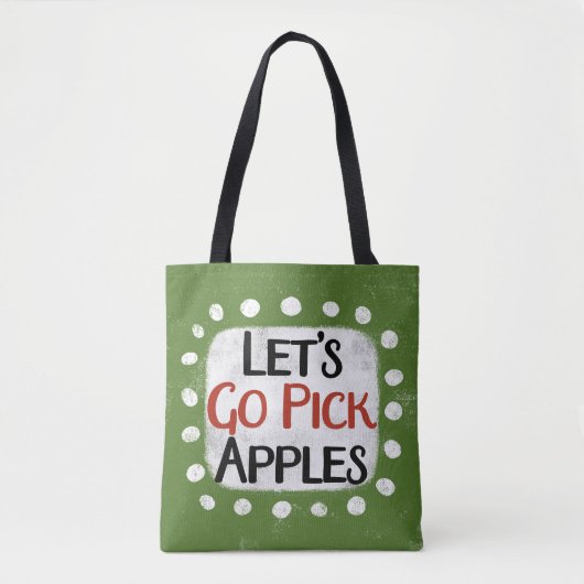 Laten we appels Canvas tas gaan plukken (Voorkant)