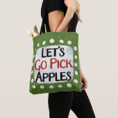 Laten we appels Canvas tas gaan plukken (Dichtbij)