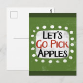 Laten we appels gaan plukken Briefkaart (Voorkant / Achterkant)