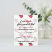 Laten we Apple Picking gaan! Uitnodiging (Staand voorkant)