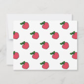 Laten we Apple Picking gaan! Uitnodiging (Achterkant)