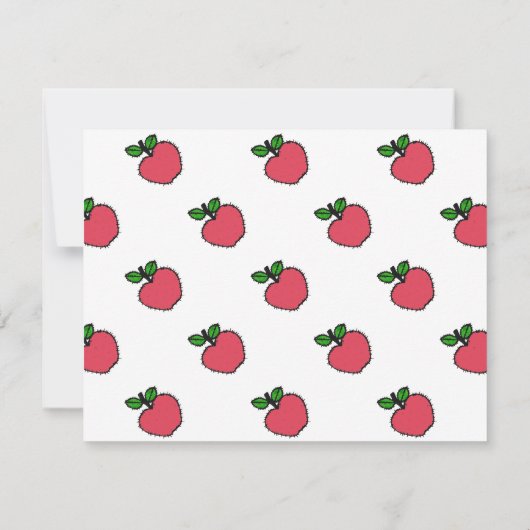 Laten we Apple Picking gaan! Uitnodiging (Achterkant)