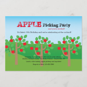 Laten we Apples Invitation kiezen Kaart