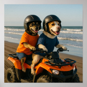 "Laten we ATV'en" Poster